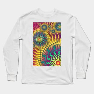 Colourful Cogs Abstract Long Sleeve T-Shirt